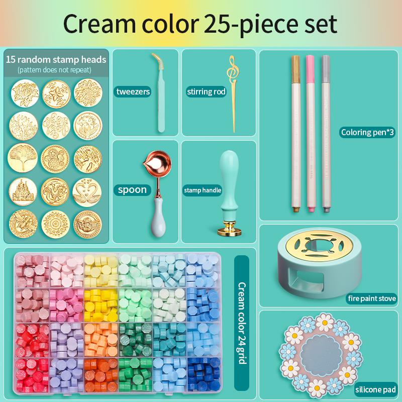 Wax Seal Stamp Set - Set di timbri per sigillo di