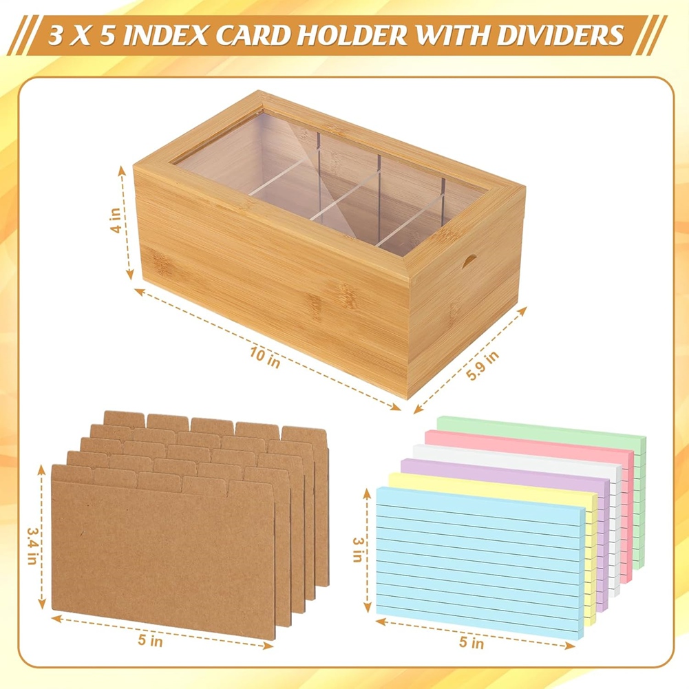 ABUA Organizzatore per Schede  - Card Index Box recensione e prezzo
