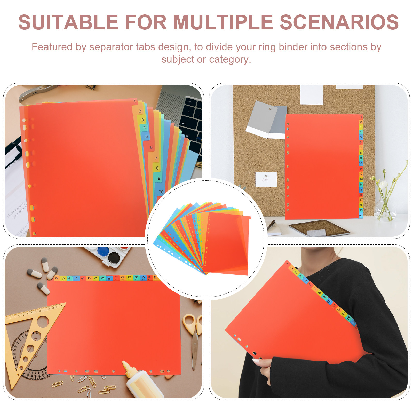 20 Fogli Divisori in Plastica  - Tab Divider A4 recensione e prezzo