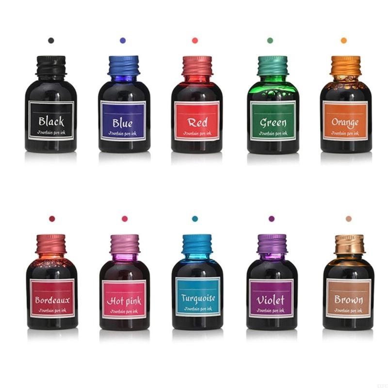 10 colori 1 bottiglia di inchi - Fountain Pen Bottled Ink recensione e prezzo